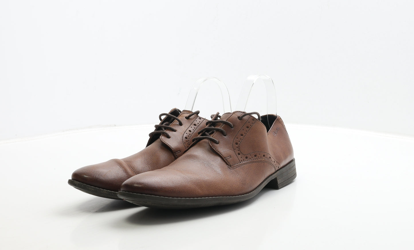 Clarks Mens Brown Leather Oxford Dress UK 8.5