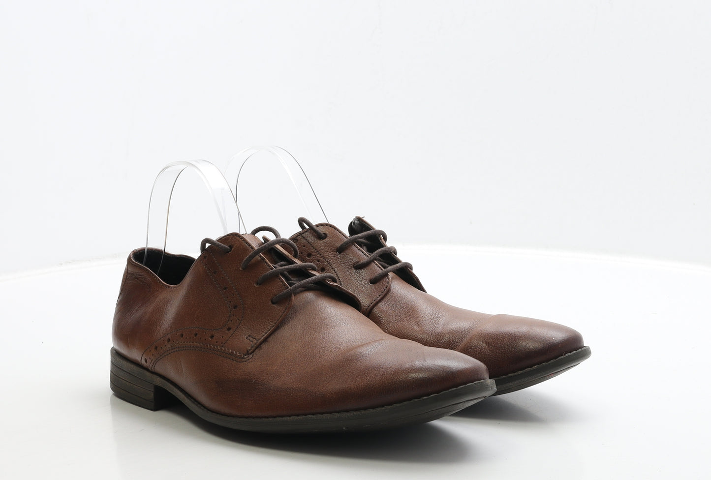 Clarks Mens Brown Leather Oxford Dress UK 8.5