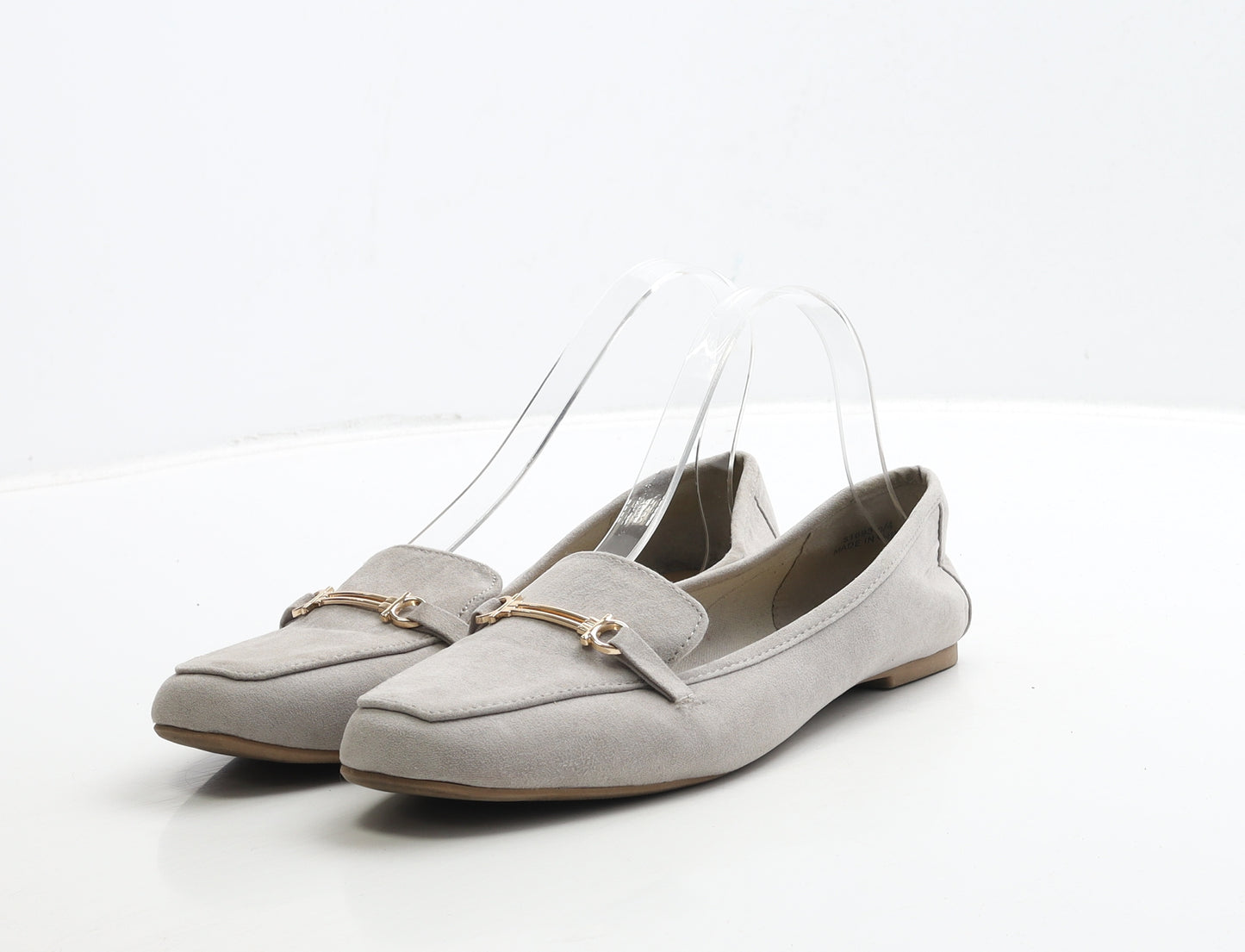 New Look Girls Grey Suede Loafer Flat UK 5 38 - 915 Generation