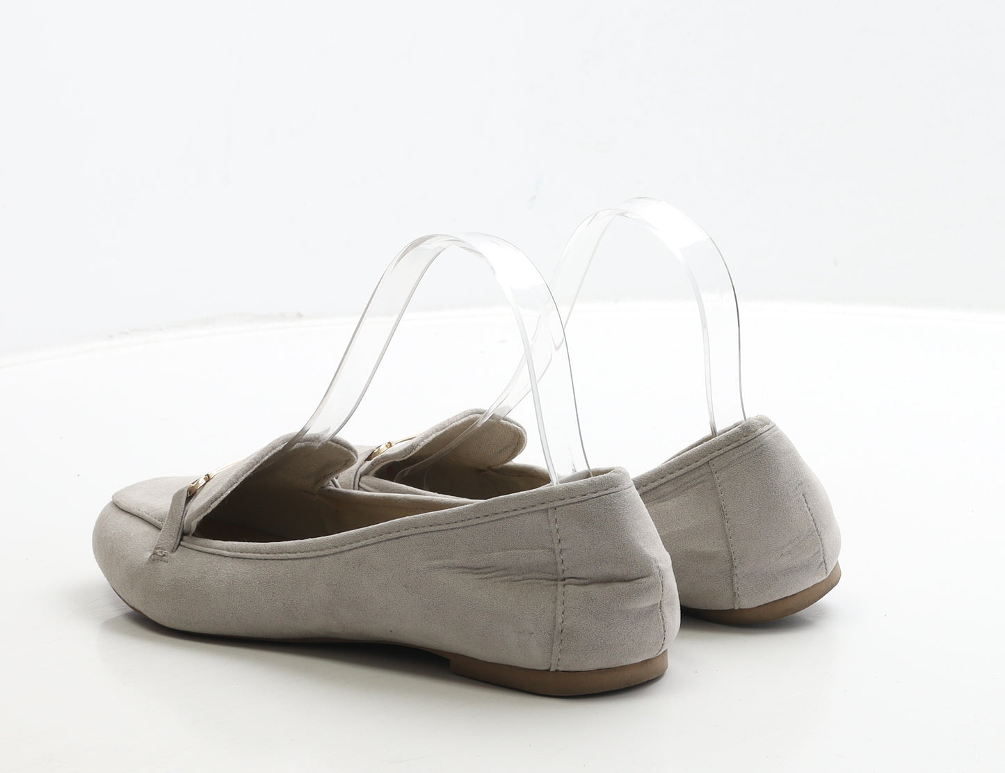 New Look Girls Grey Suede Loafer Flat UK 5 38 - 915 Generation