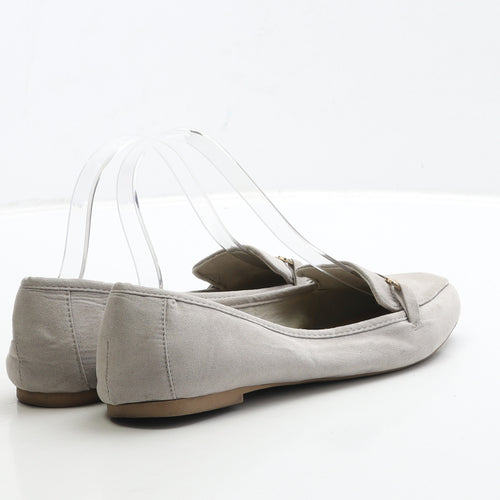 New Look Girls Grey Suede Loafer Flat UK 5 38 - 915 Generation