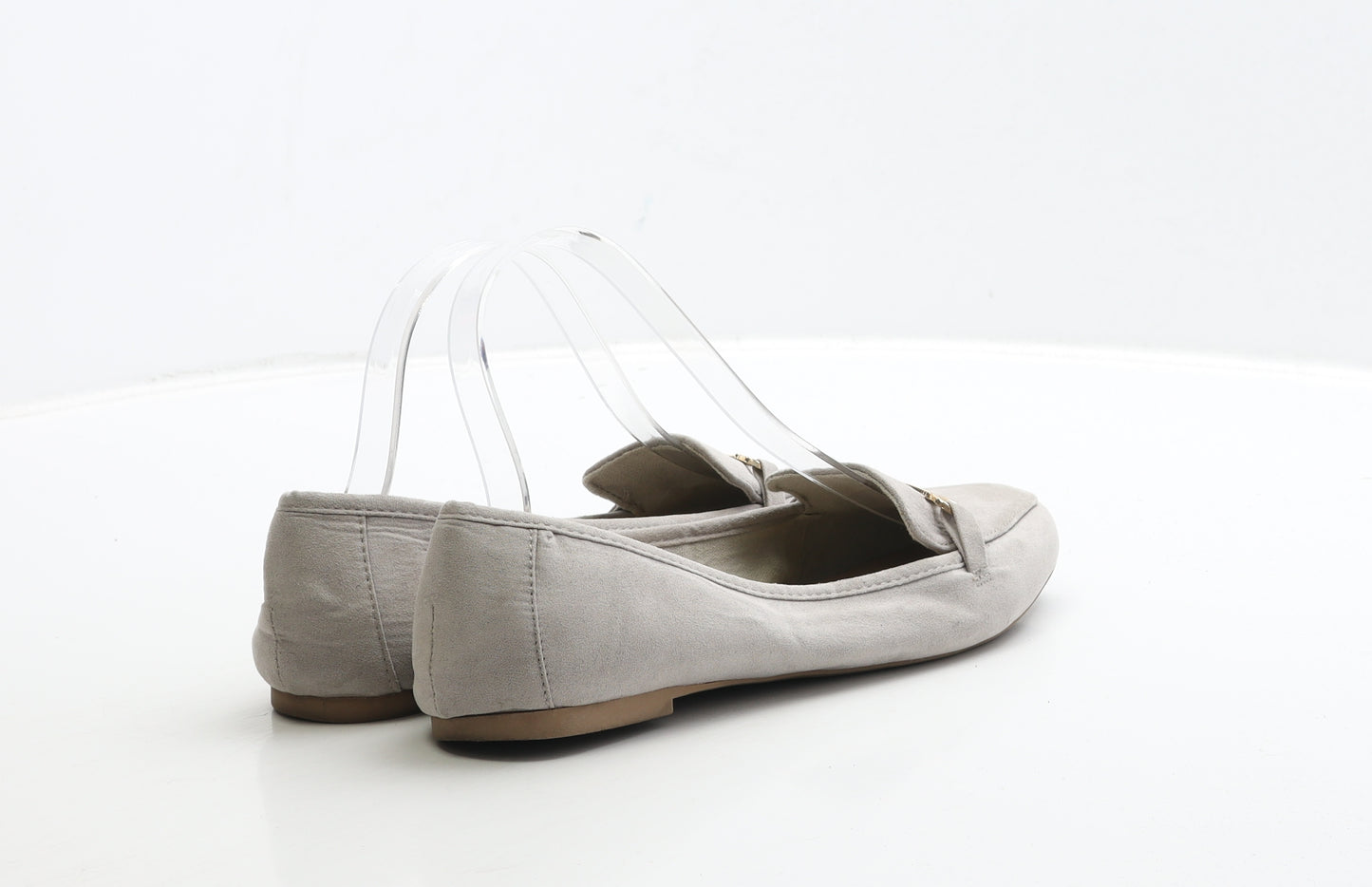 New Look Girls Grey Suede Loafer Flat UK 5 38 - 915 Generation