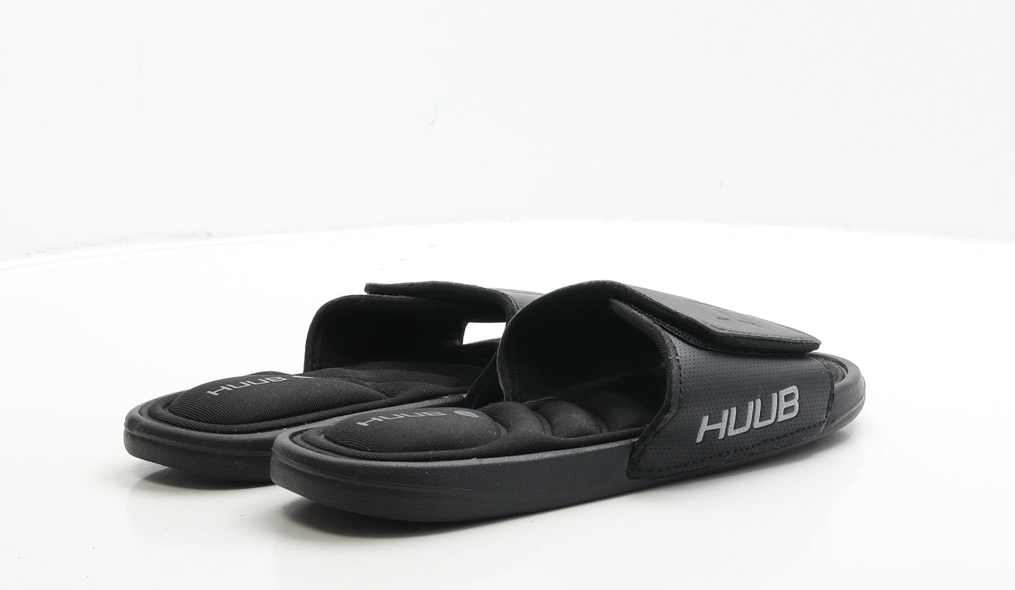 Huub Mens Black Polyester Slider Sandal UK 7 41