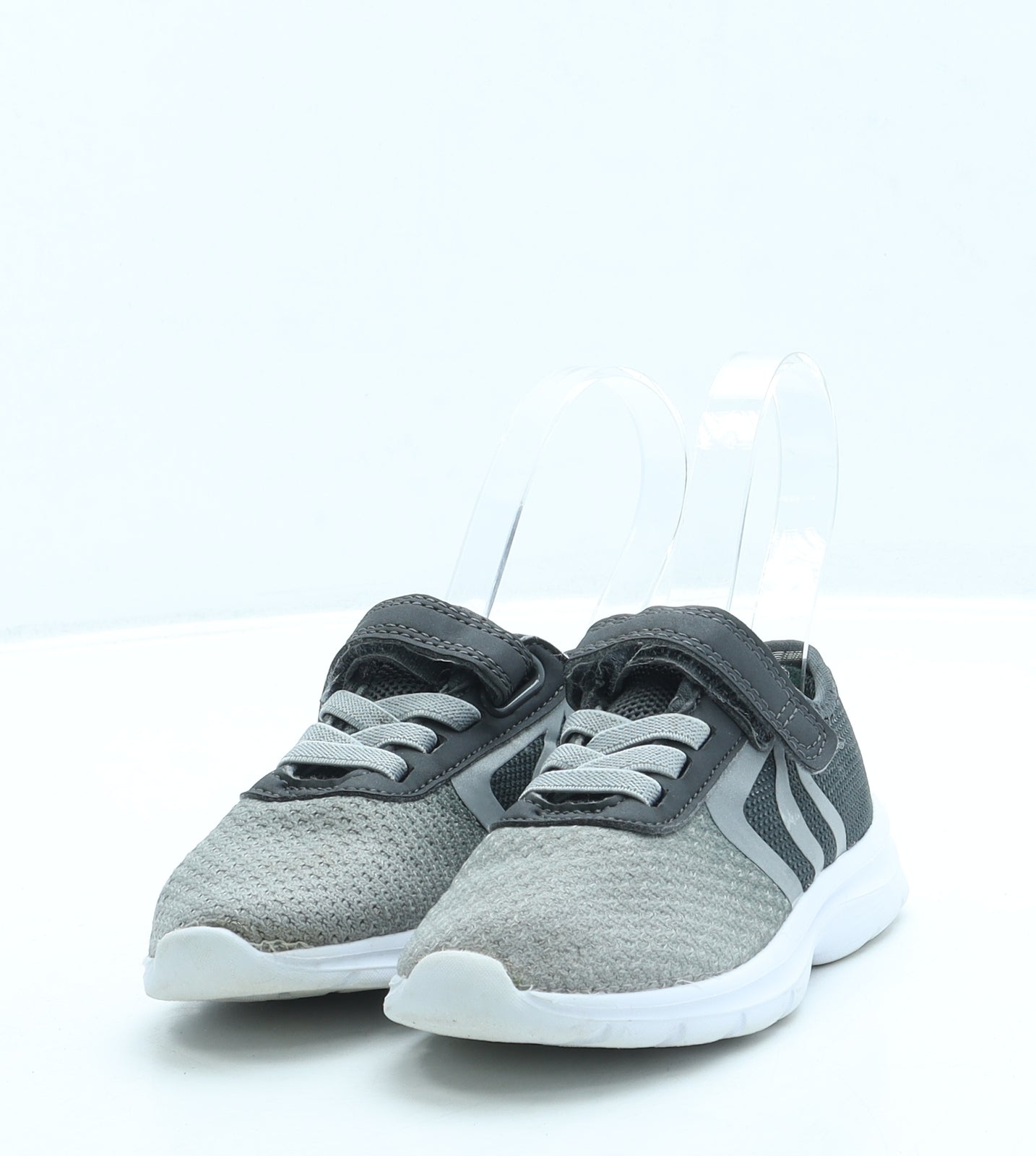 George Boys Grey Polyester Trainer UK 7 24