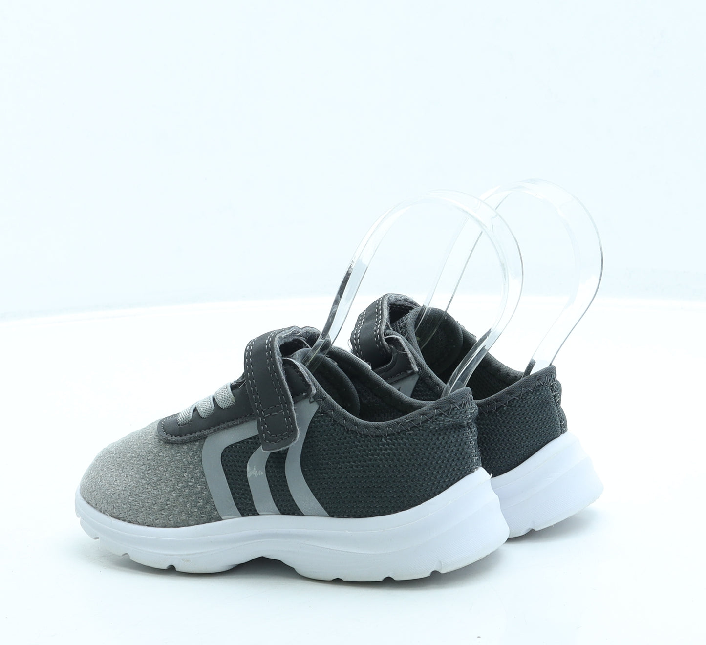 George Boys Grey Polyester Trainer UK 7 24