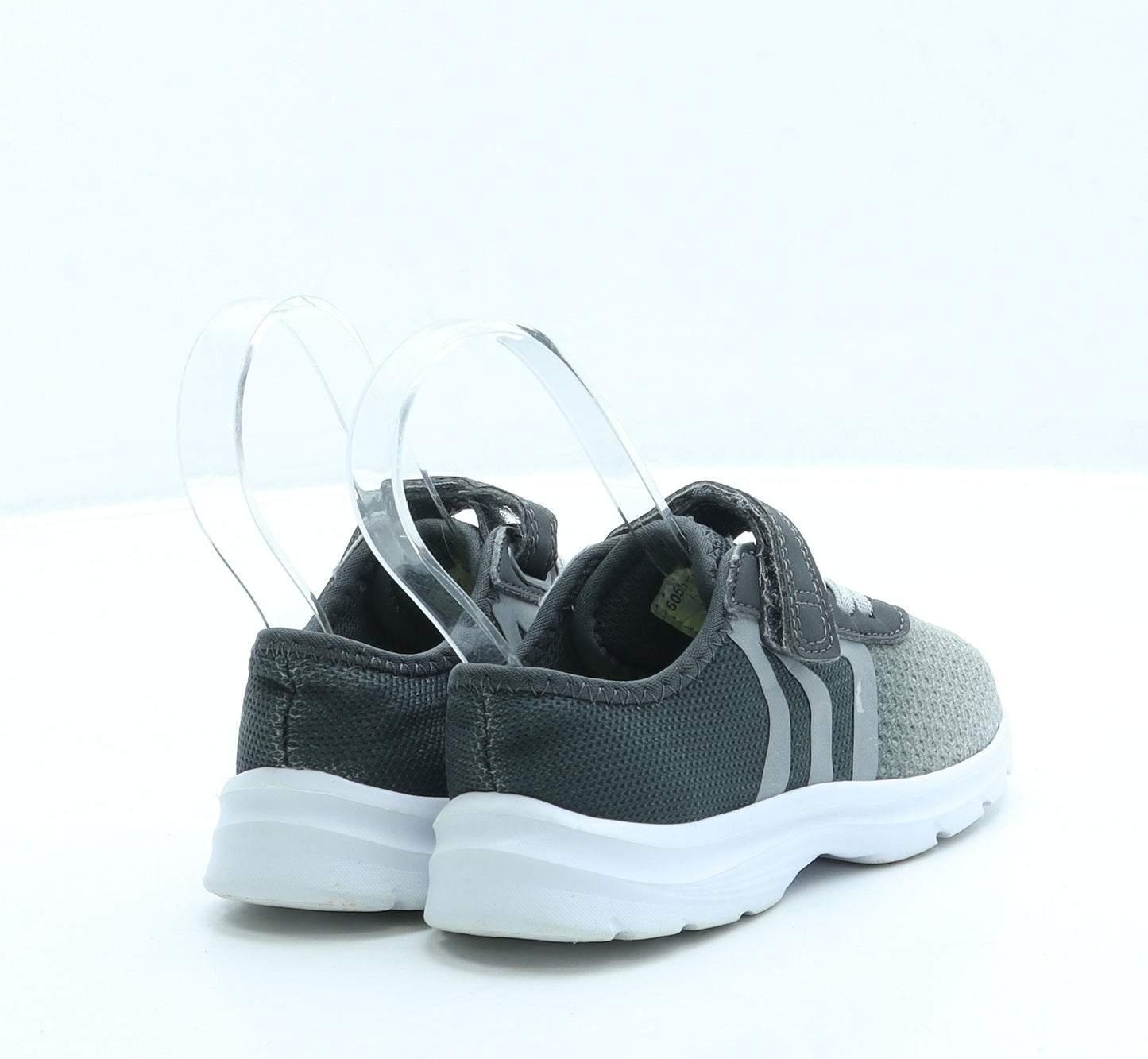 George Boys Grey Polyester Trainer UK 7 24