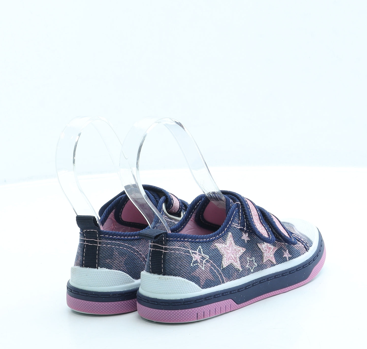 Underline Girls Blue Geometric Polyester Trainer UK 8.5 26 - Stars