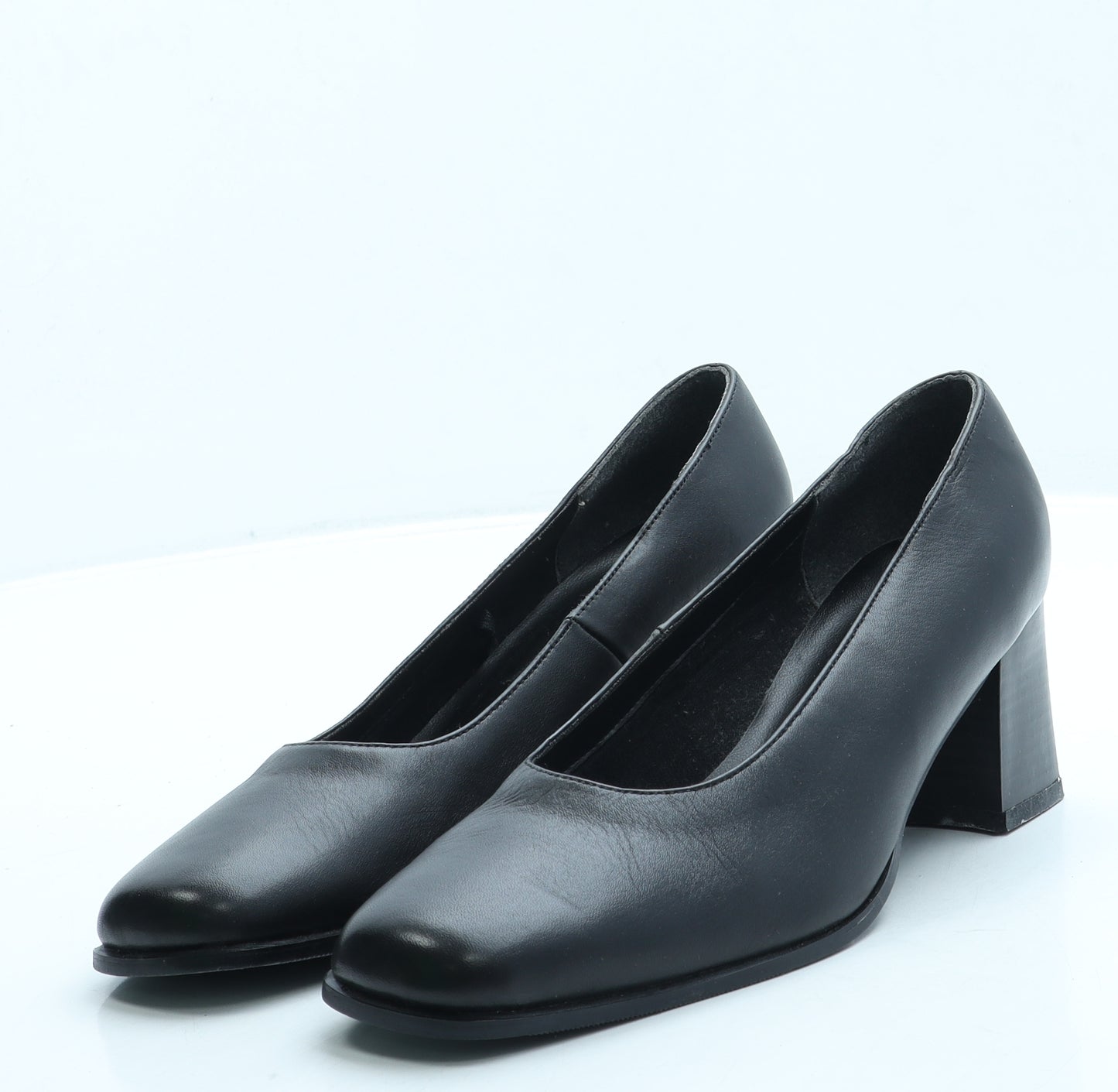 Louis Gianni Womens Black Leather Court Heel UK 5