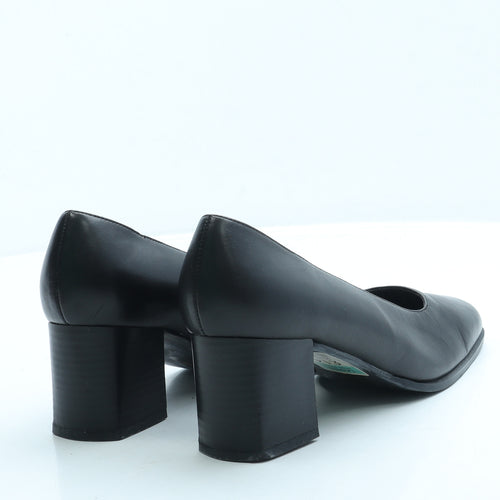 Louis Gianni Womens Black Leather Court Heel UK 5