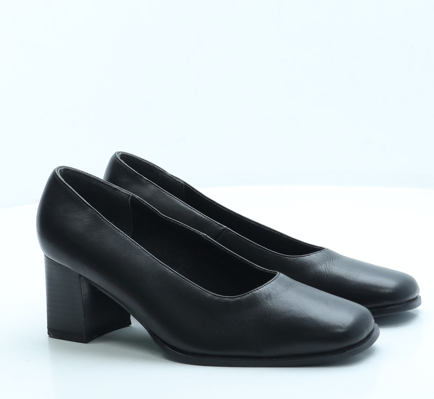 Louis Gianni Womens Black Leather Court Heel UK 5