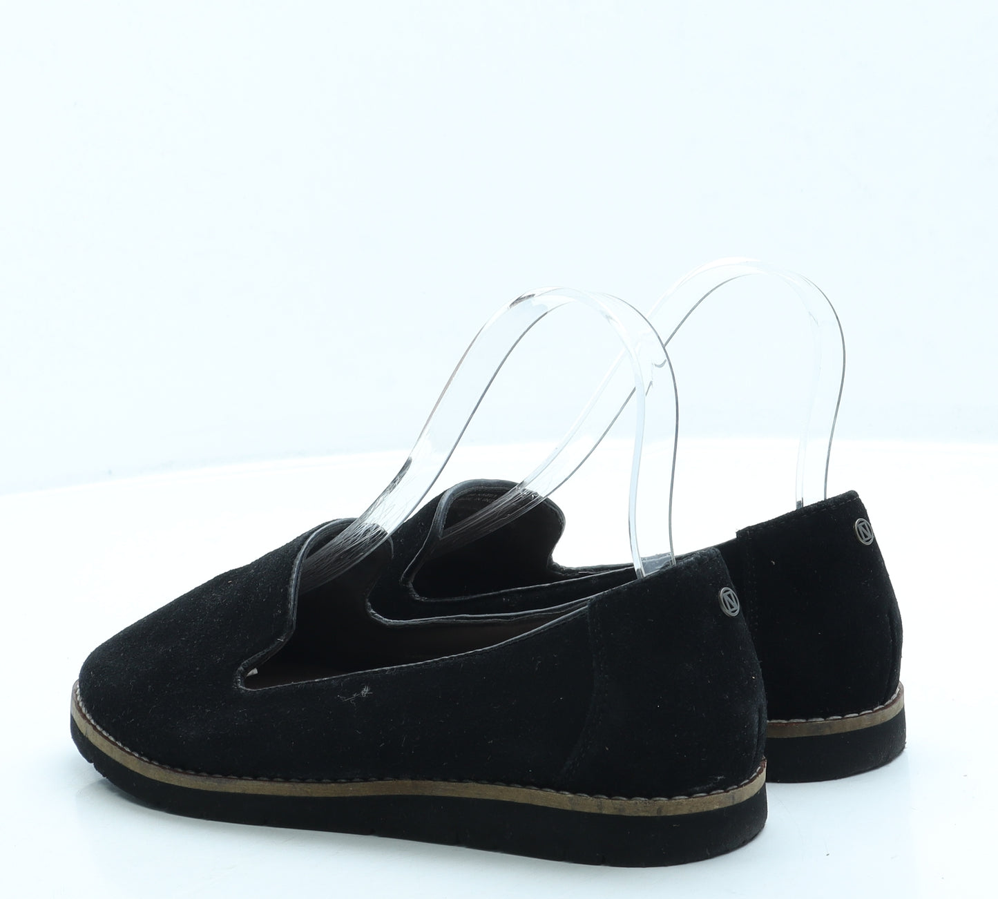 NEXT Womens Black Suede Loafer Flat UK 3.5 36
