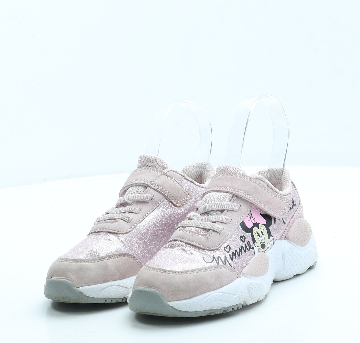F&F Girls Pink Polyester Trainer UK 10 28 - Minnie Mouse