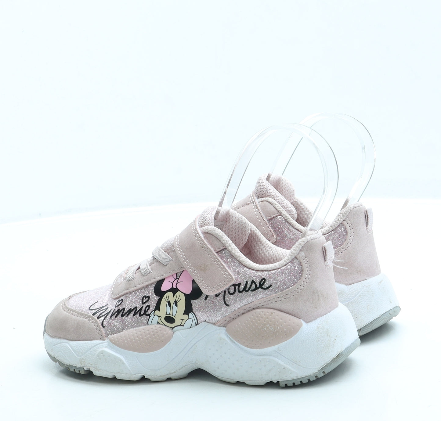 F&F Girls Pink Polyester Trainer UK 10 28 - Minnie Mouse