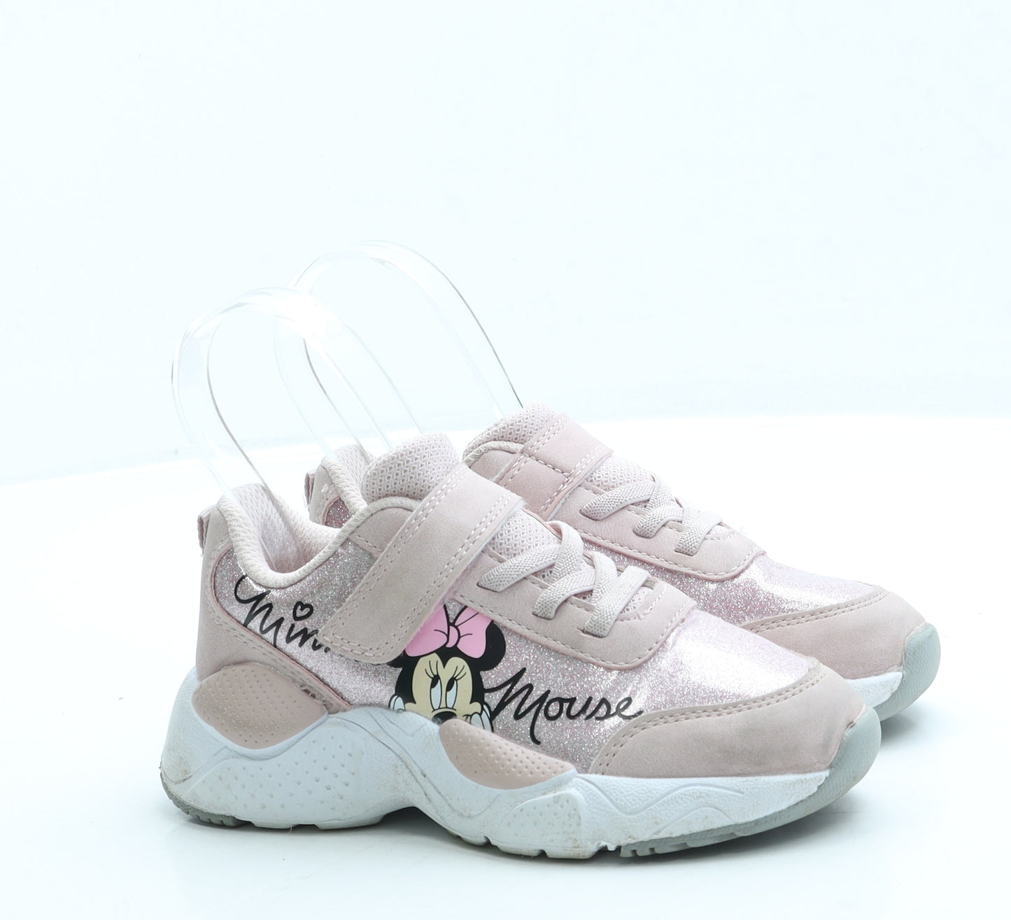 F&F Girls Pink Polyester Trainer UK 10 28 - Minnie Mouse