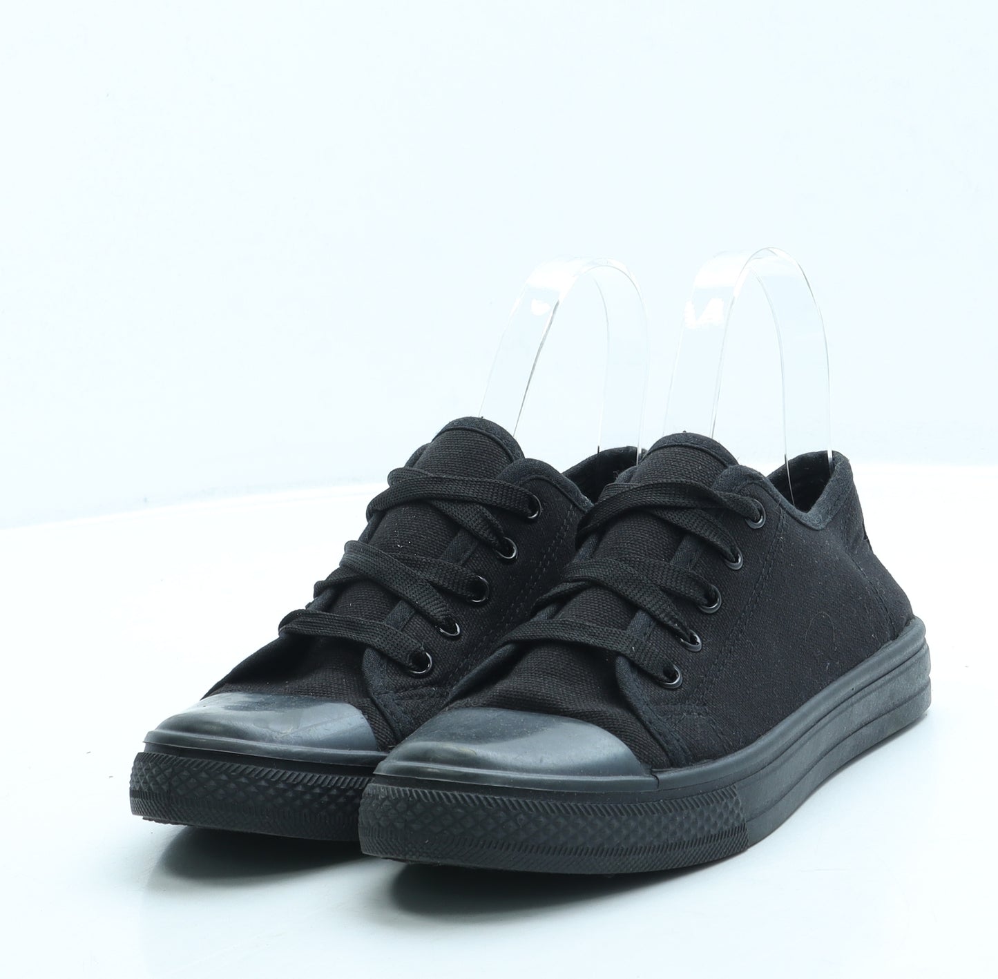 BLU Boys Black Fabric Trainer UK 3