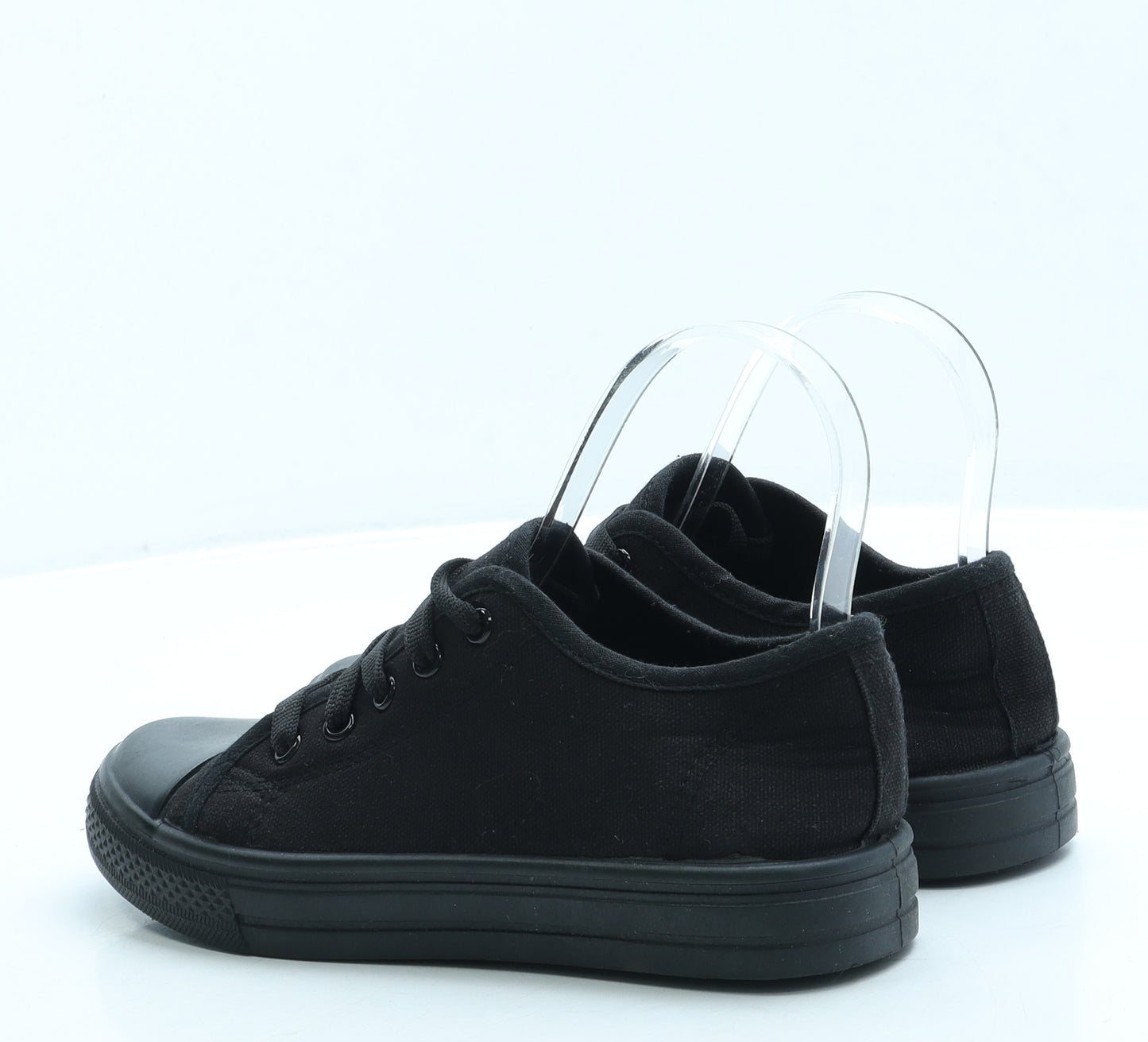 BLU Boys Black Fabric Trainer UK 3