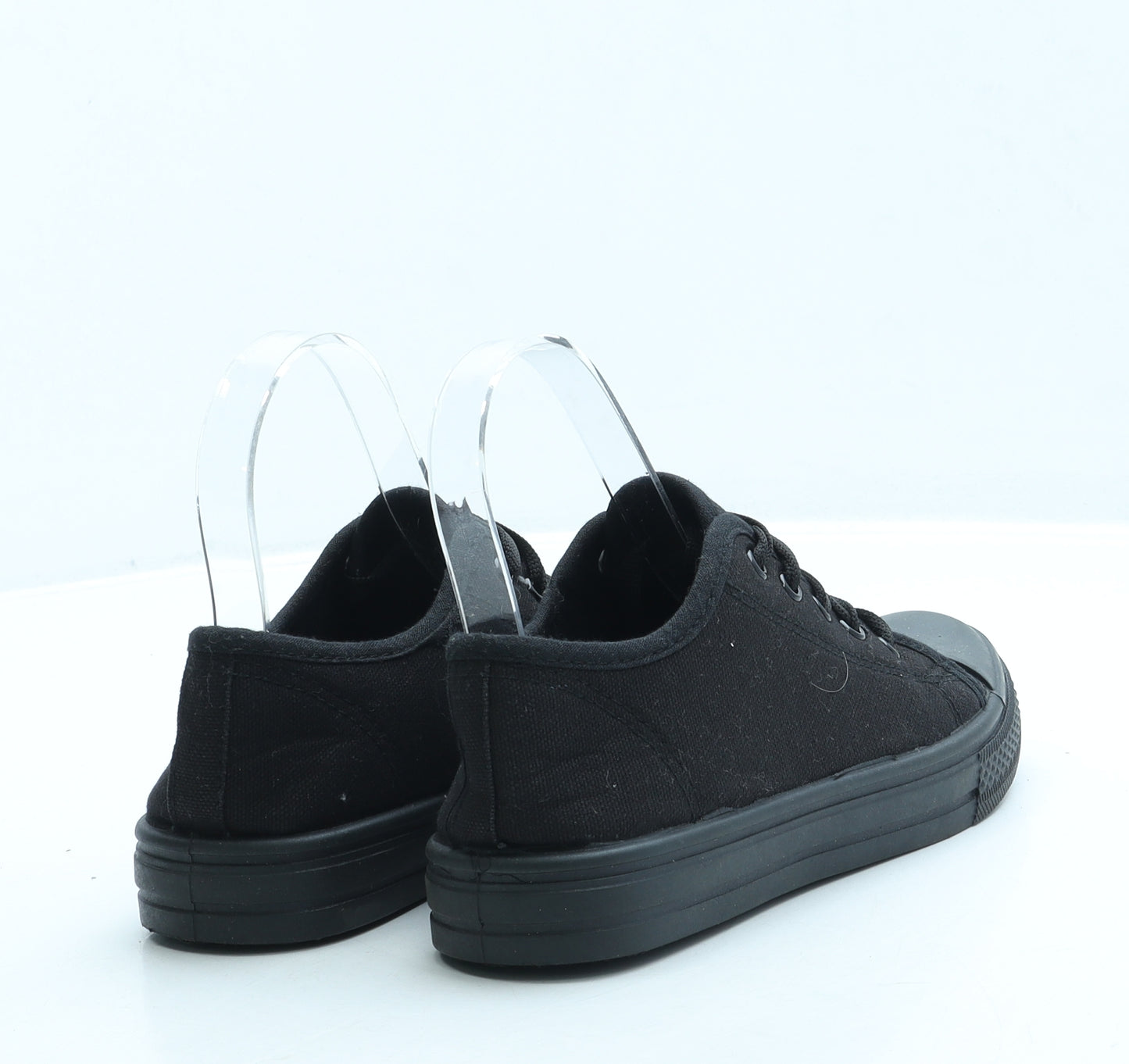 BLU Boys Black Fabric Trainer UK 3