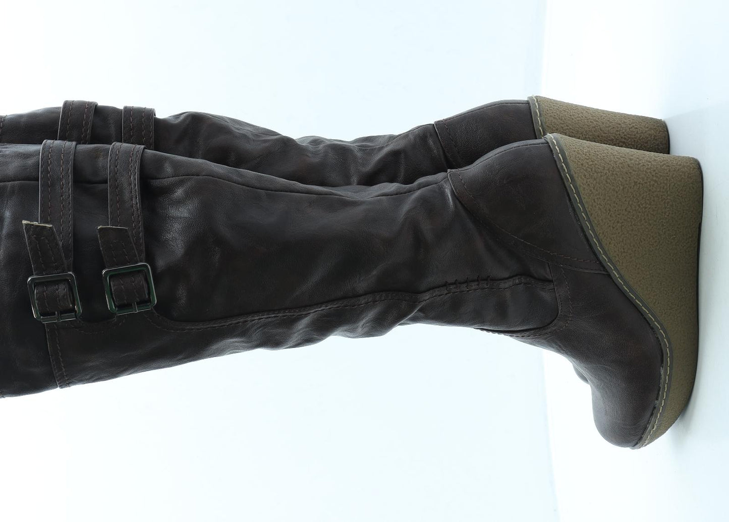 Zanni & Co Womens Brown Leather Slip On Boot UK 6 39