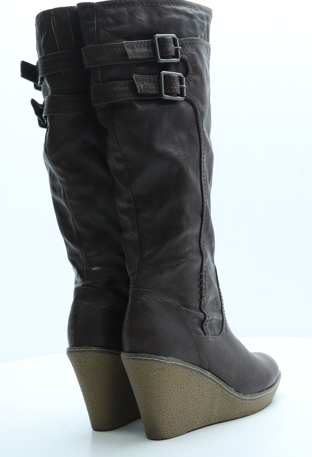 Zanni & Co Womens Brown Leather Slip On Boot UK 6 39