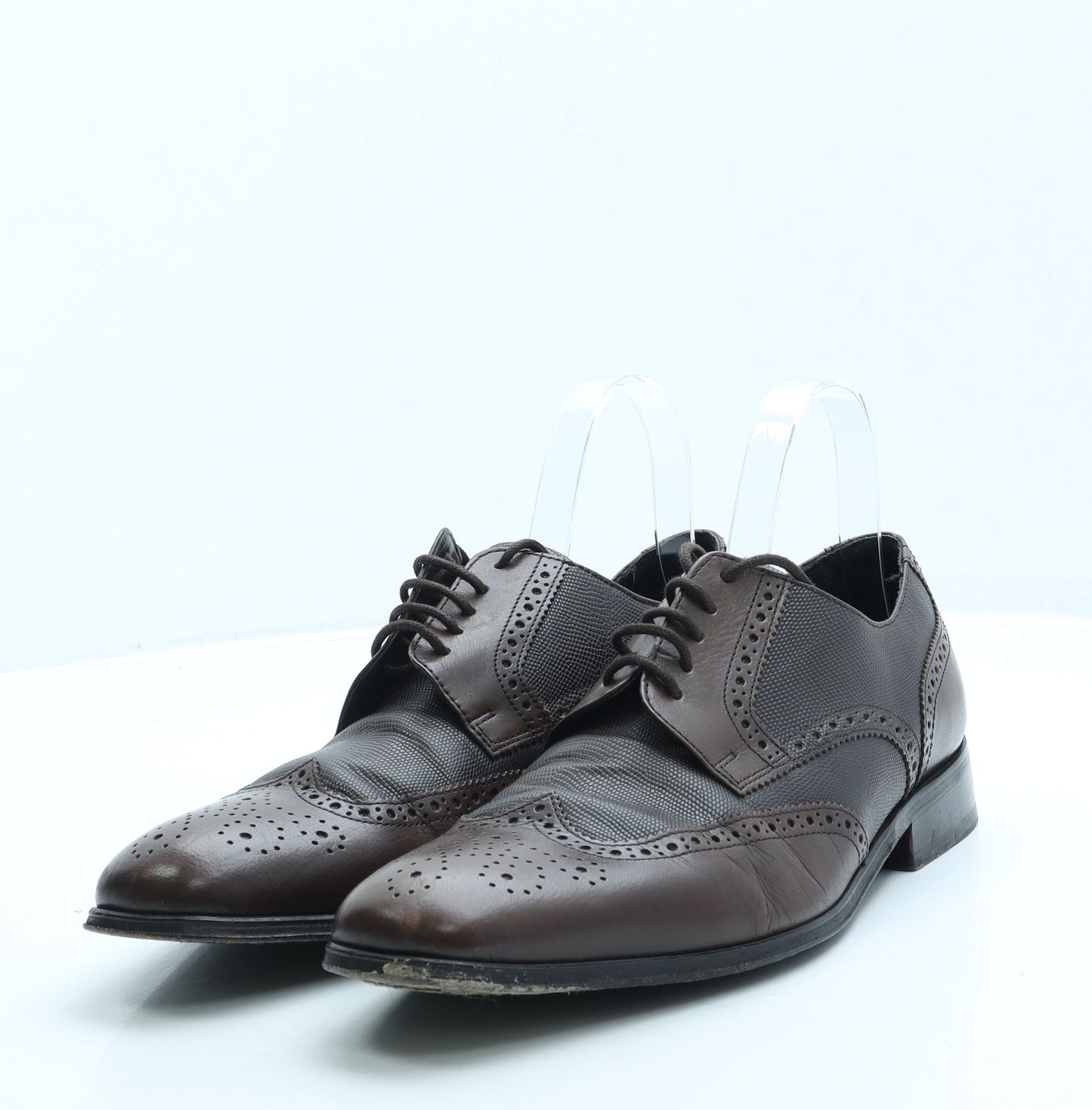 Collezione Mens Brown Leather Brogue Dress UK 7