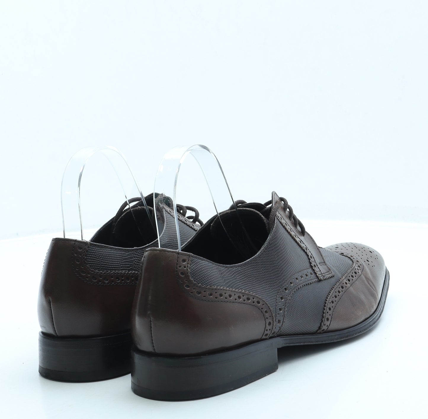 Collezione Mens Brown Leather Brogue Dress UK 7