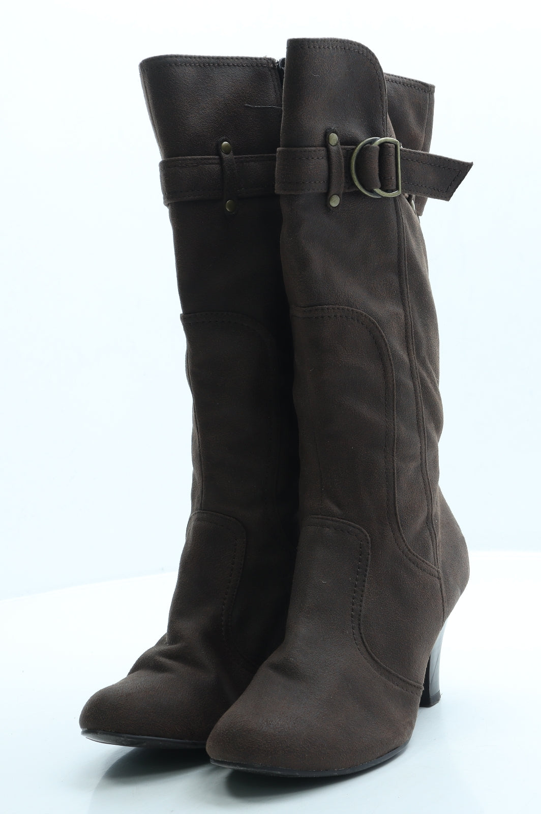 New Look Womens Brown Polyester Bootie Boot UK 5 38