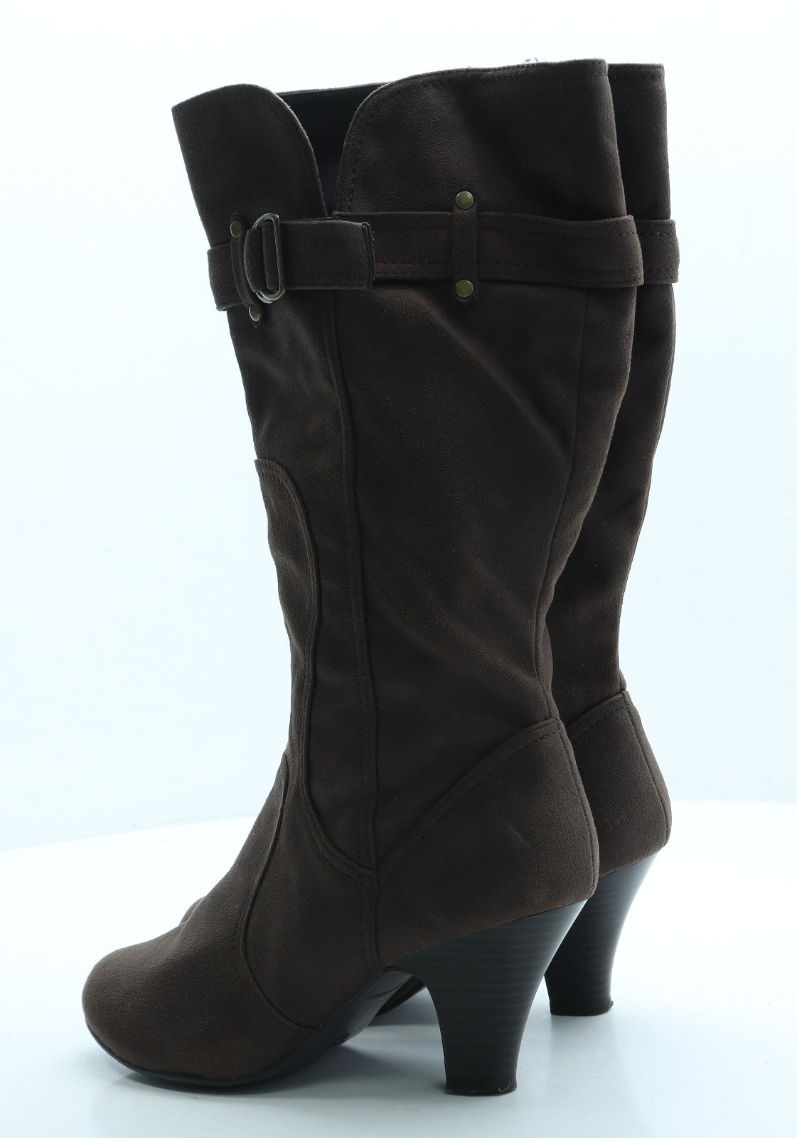 New Look Womens Brown Polyester Bootie Boot UK 5 38