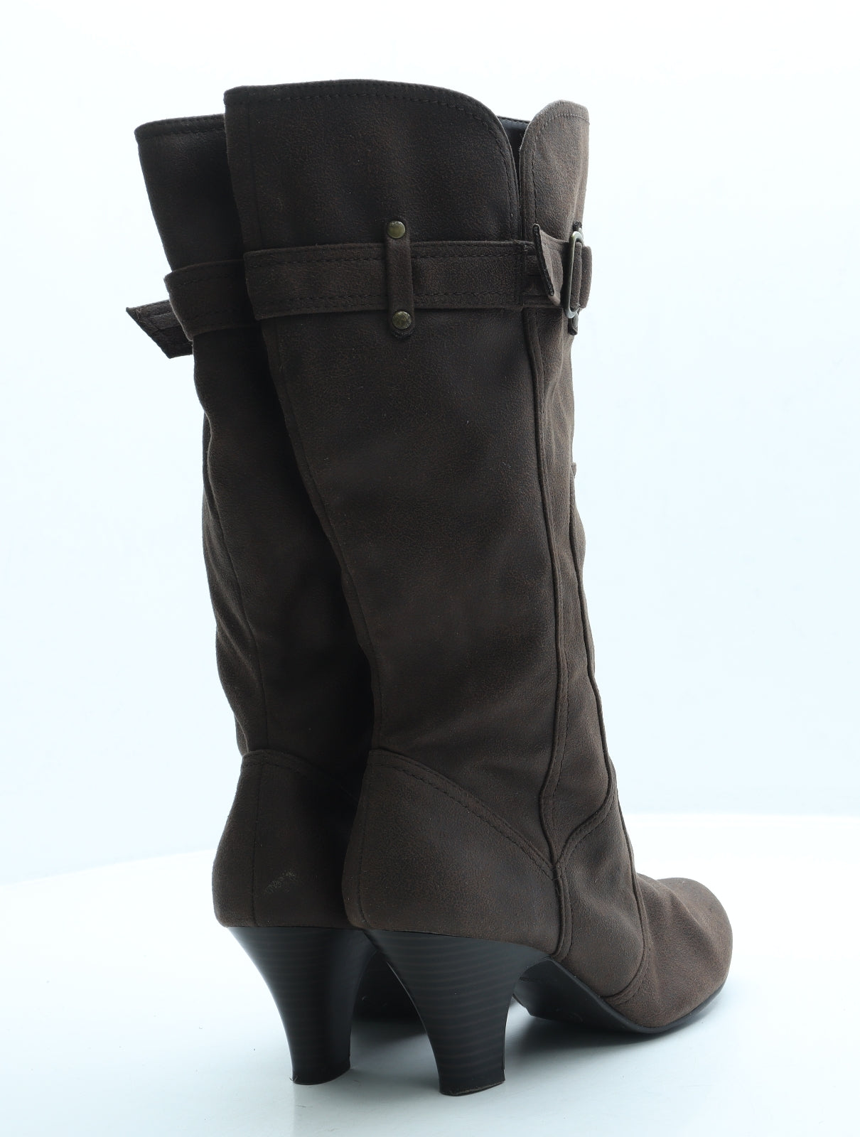 New Look Womens Brown Polyester Bootie Boot UK 5 38