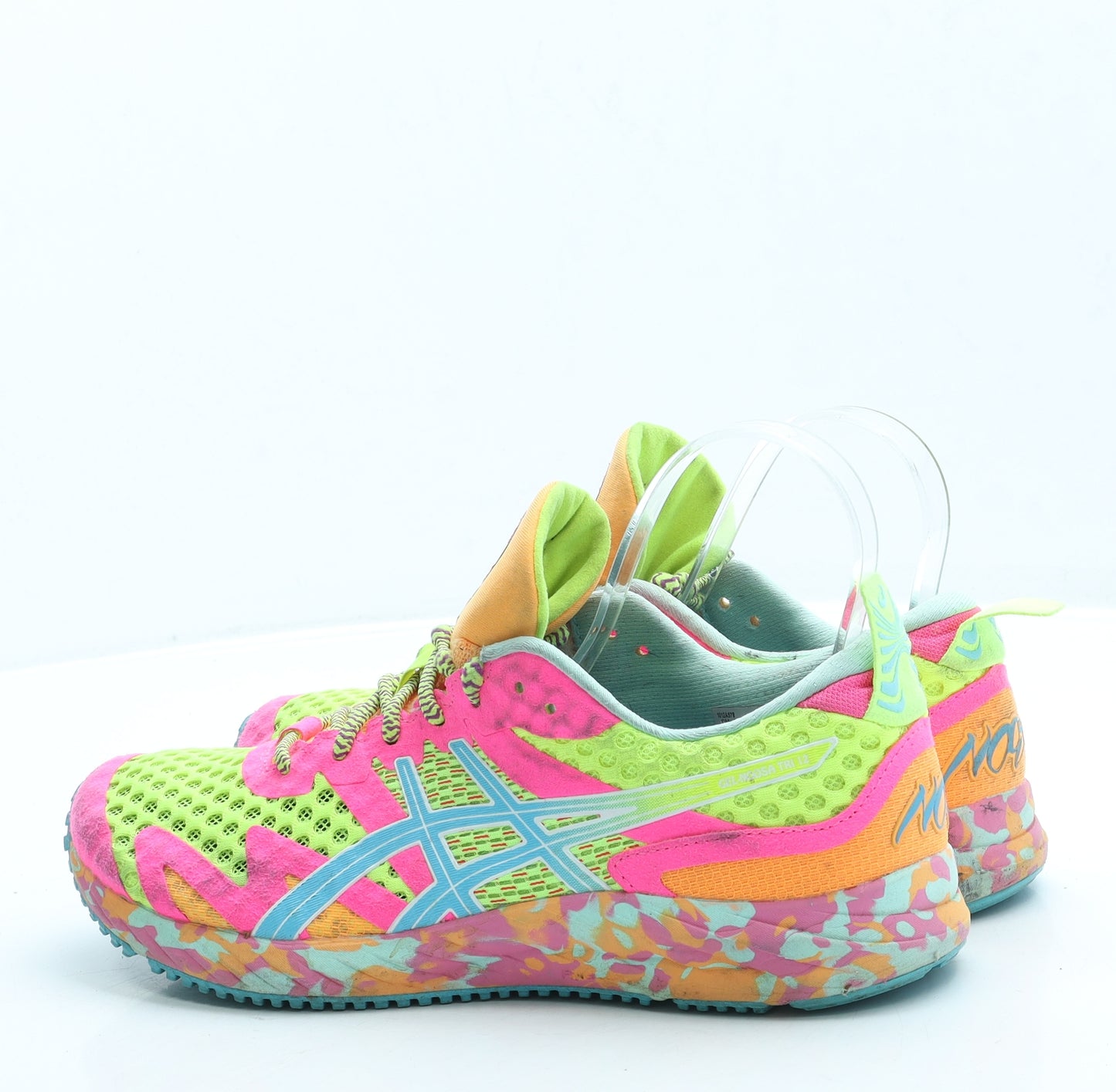 ASICS Womens Multicoloured Colourblock Polyester Trainer UK 7 40
