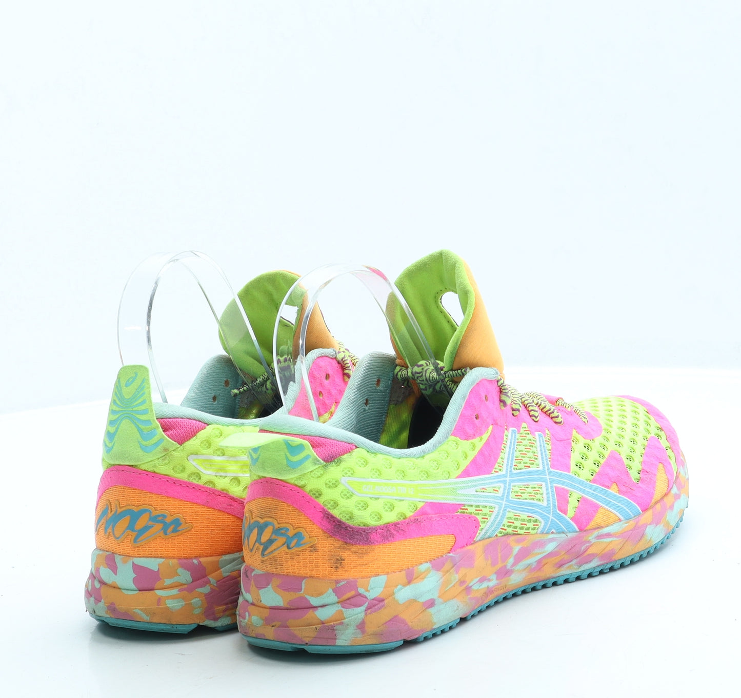 ASICS Womens Multicoloured Colourblock Polyester Trainer UK 7 40