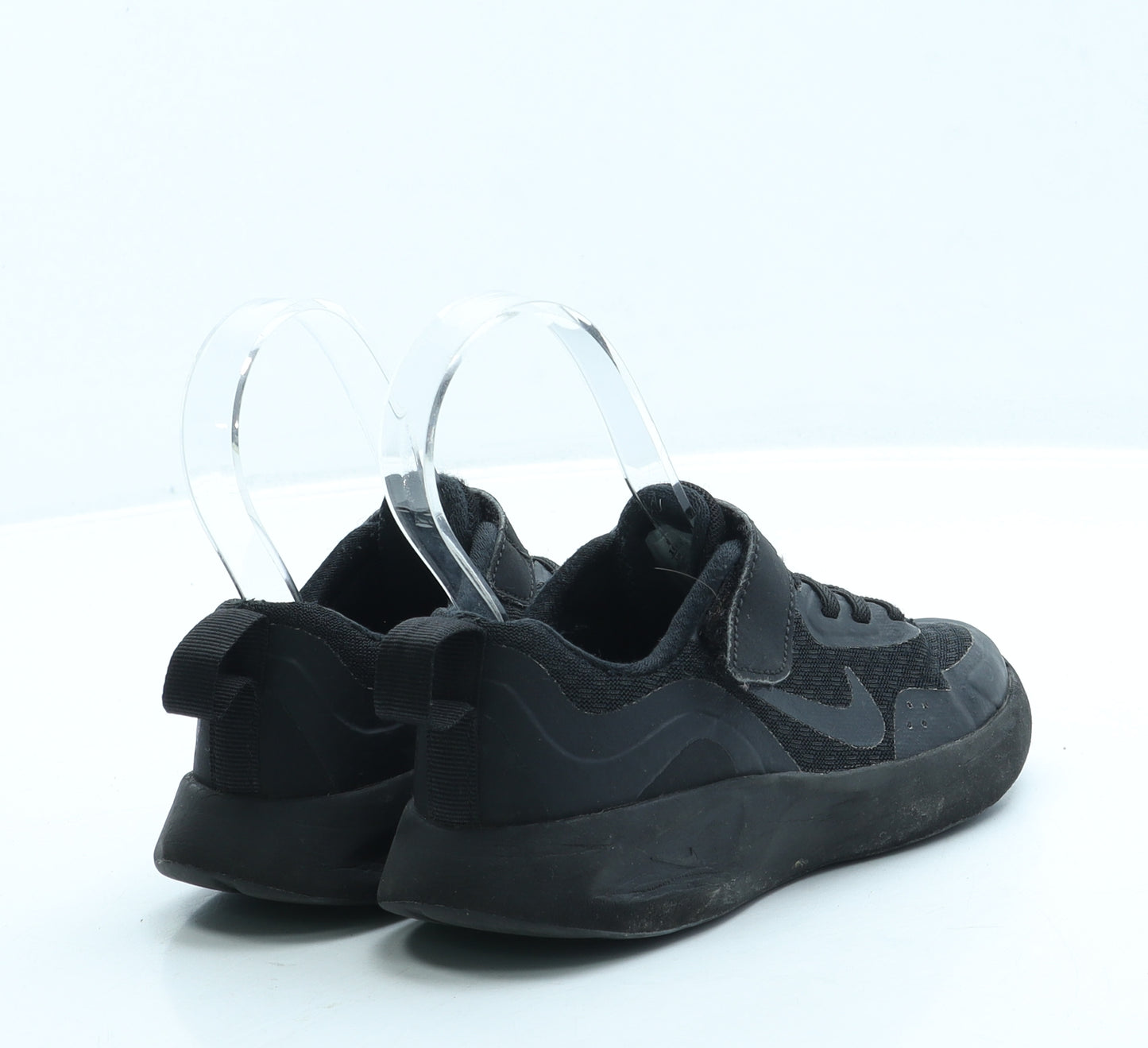 Nike Boys Black Polyester Trainer UK 10 27