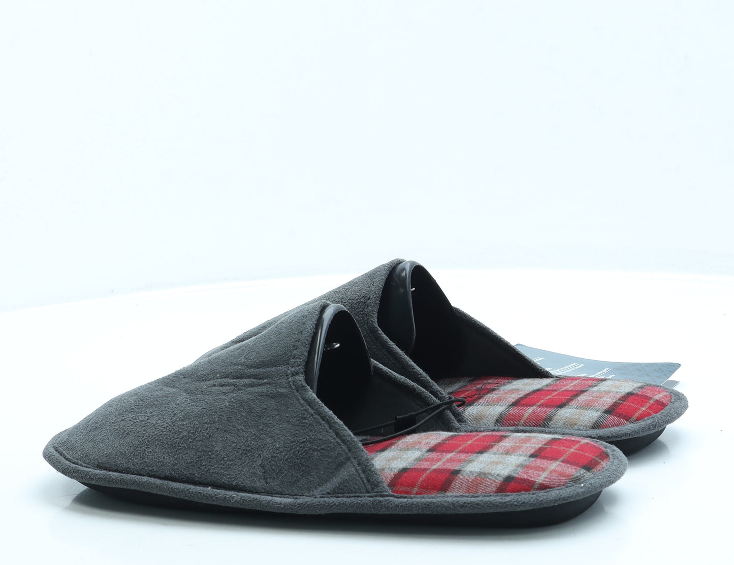 Preworn Mens Grey Polyester Slip On Slipper UK 8 42