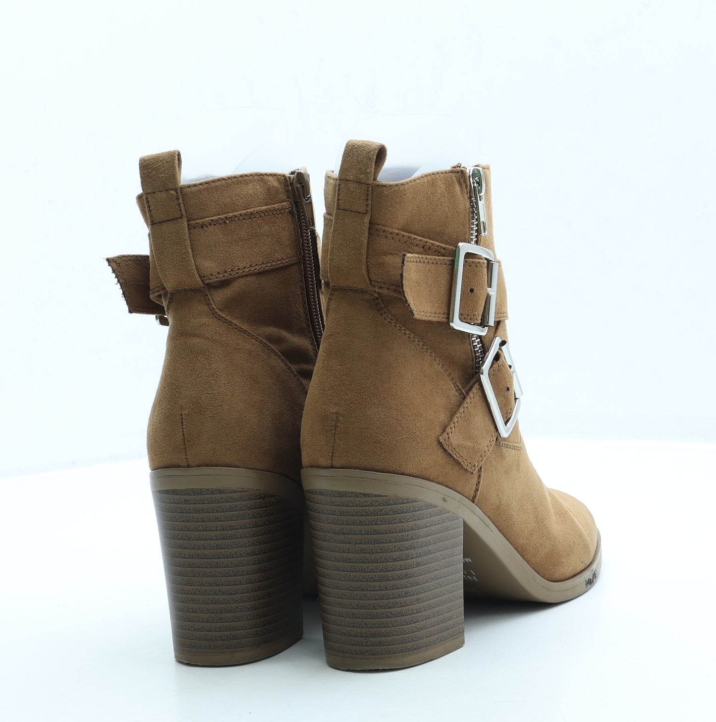 New Look Womens Brown Suede Bootie Boot UK 4 37