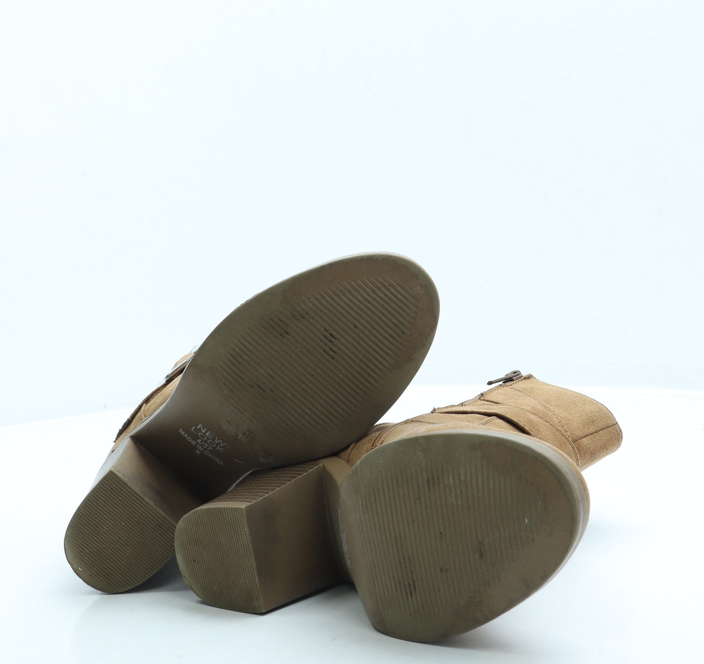 New Look Womens Brown Suede Bootie Boot UK 4 37