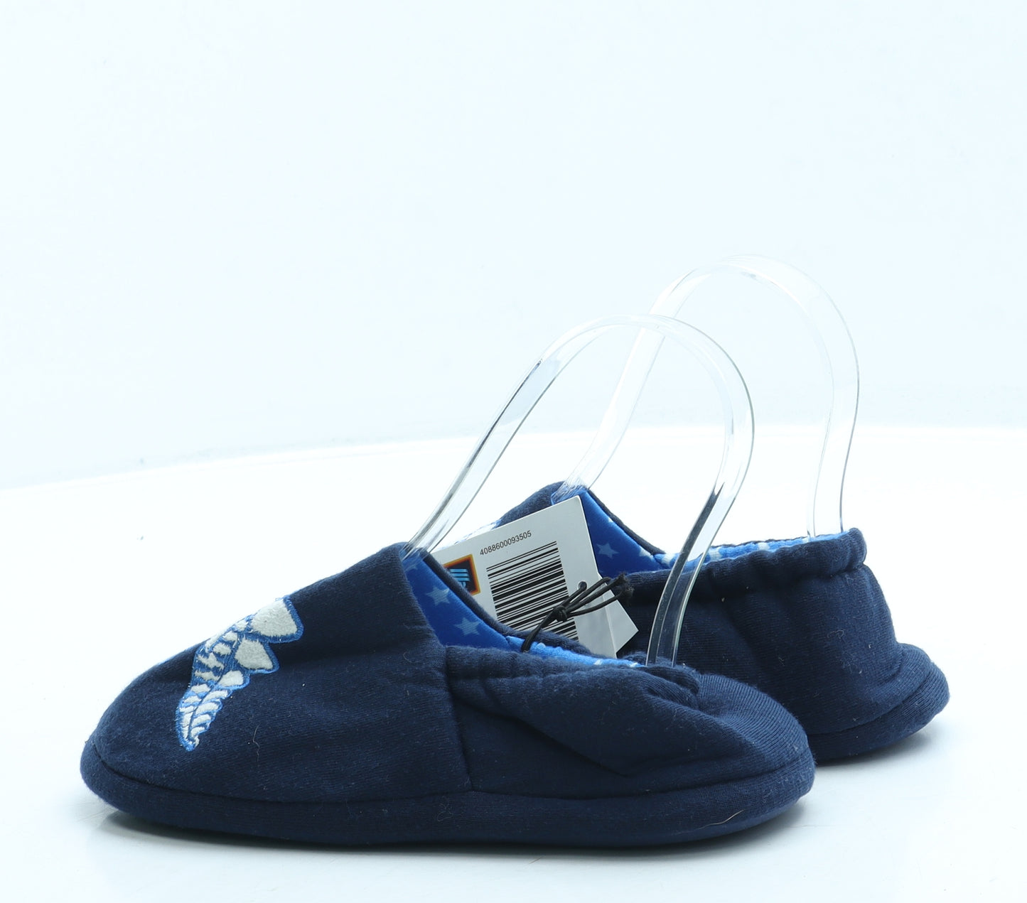 Aldi Boys Blue Polyester Slip On Slipper UK 13 - Dinosaur