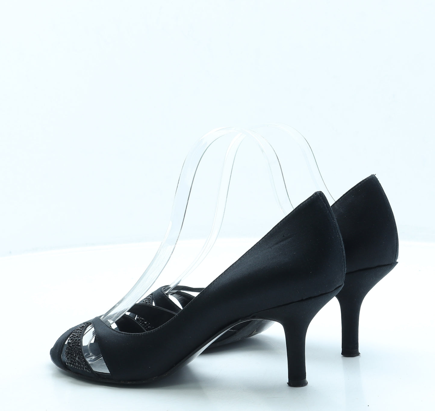 Principles Womens Black Polyester D'Orsay Heel UK 8 - Wide Fit