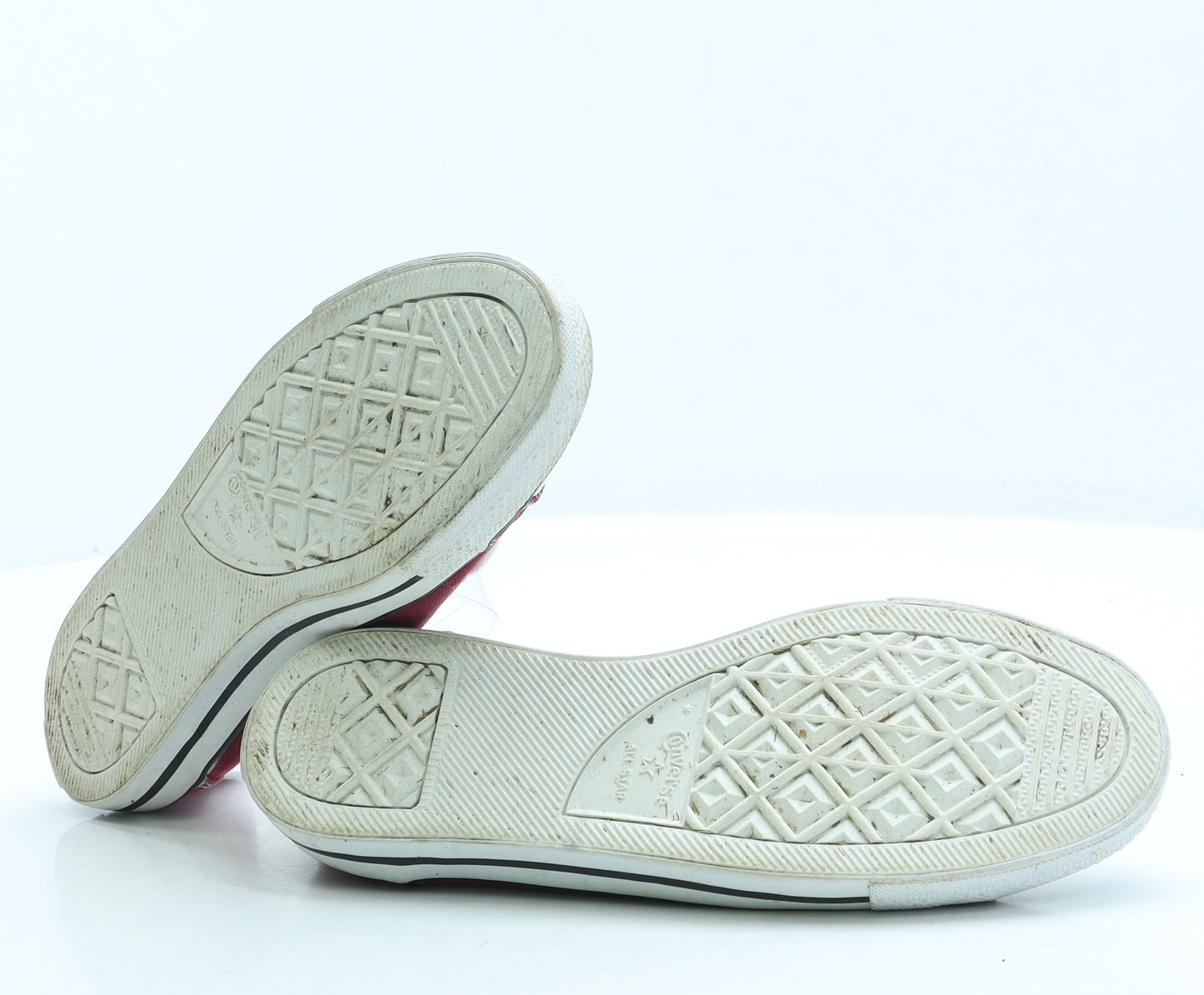 Converse Womens Red Fabric Slip On Flat UK 5.5 38.5