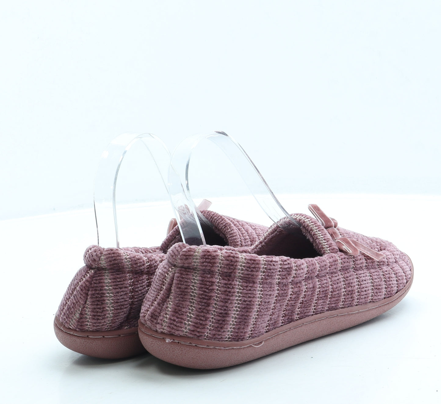 Matalan Womens Pink Polyester Slip On Slipper UK