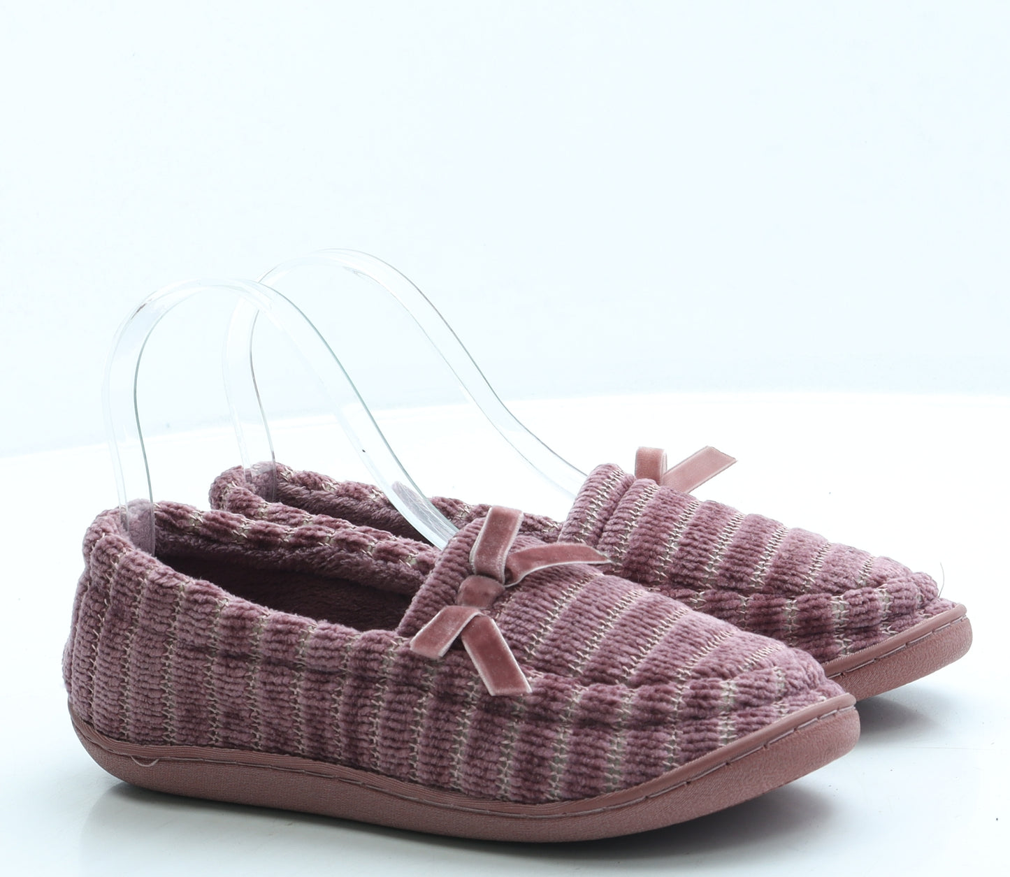 Matalan Womens Pink Polyester Slip On Slipper UK