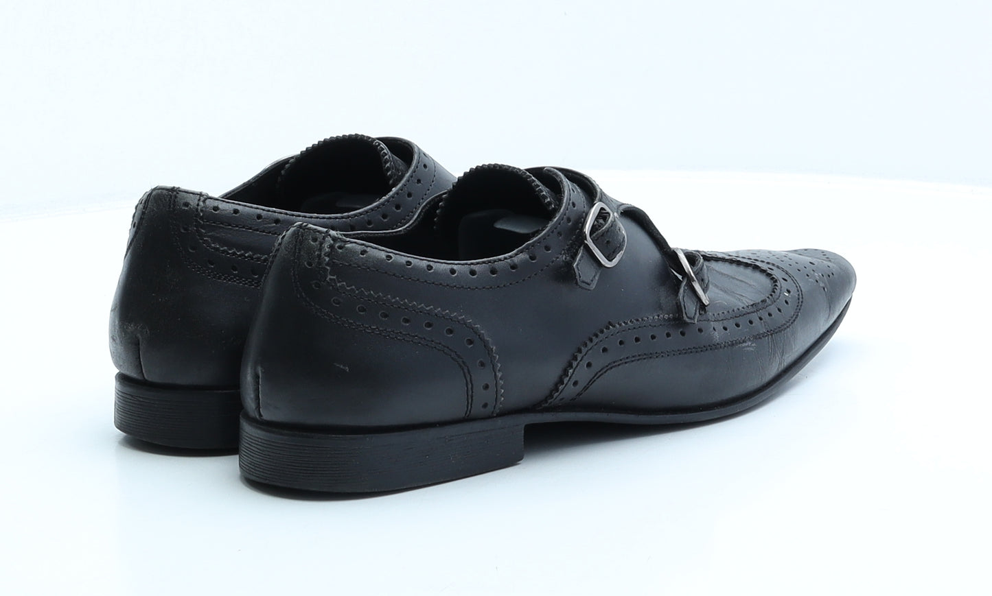 Kurt Geiger Mens Black Leather Brogue Dress UK 8.5 42