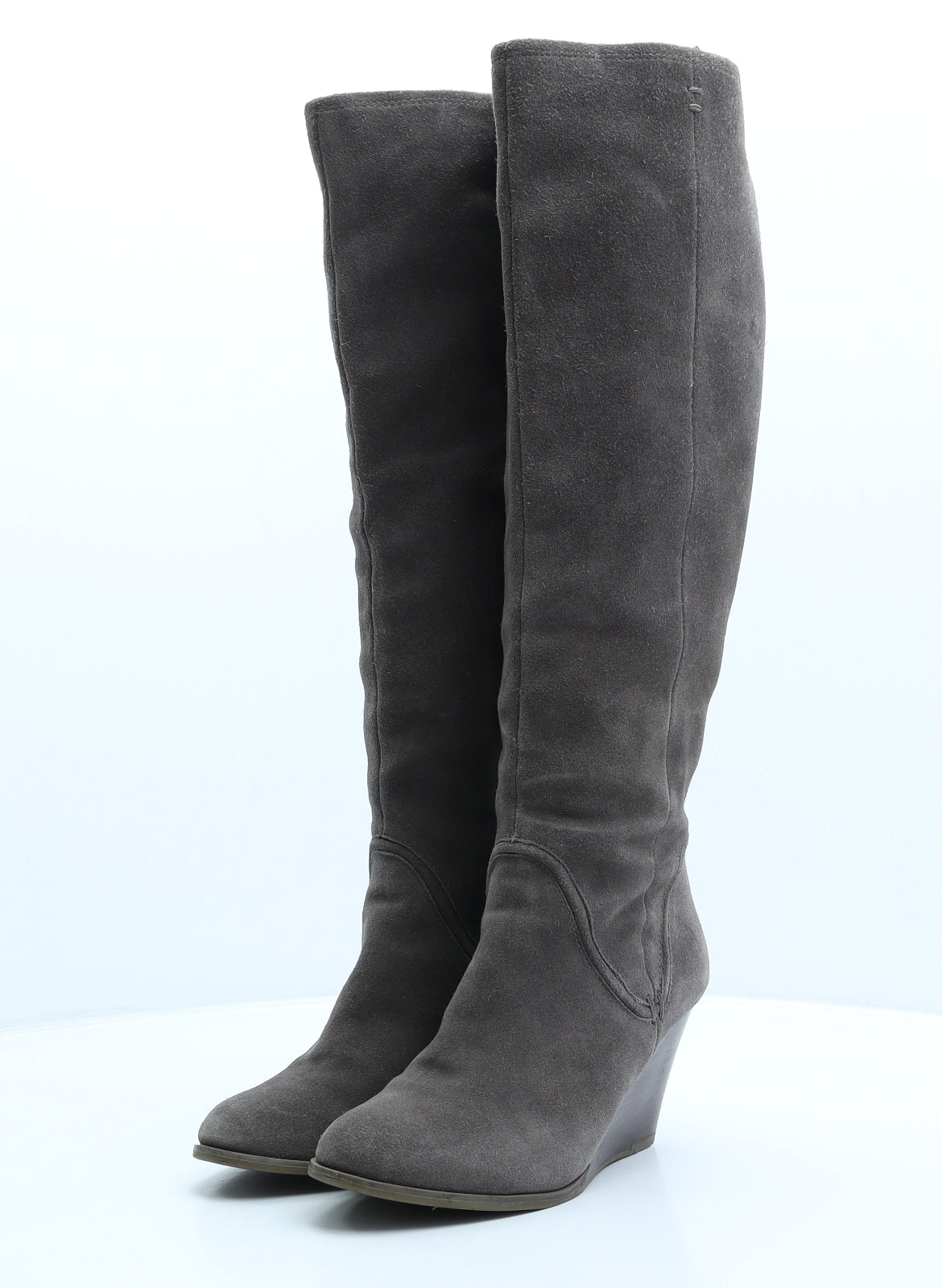 Autograph Womens Brown Suede Slip On Boot UK 5