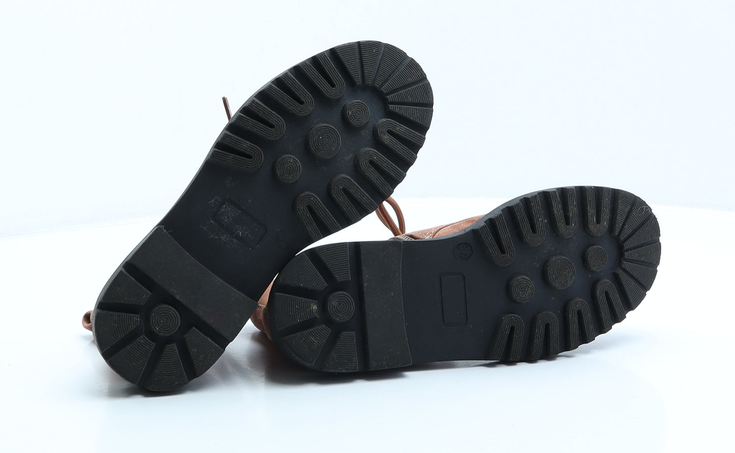 Very Girls Brown Suede Combat Boot UK 2 34