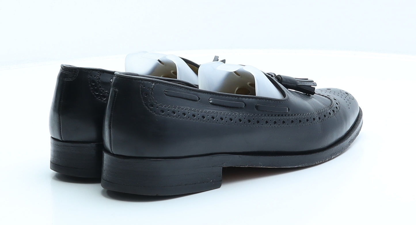 Moreschi Mens Black Leather Brogue Dress UK 6.5