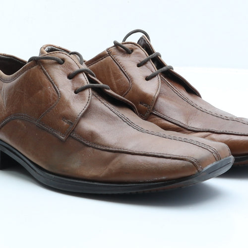 Clarks Mens Brown Leather Derby Dress UK 8