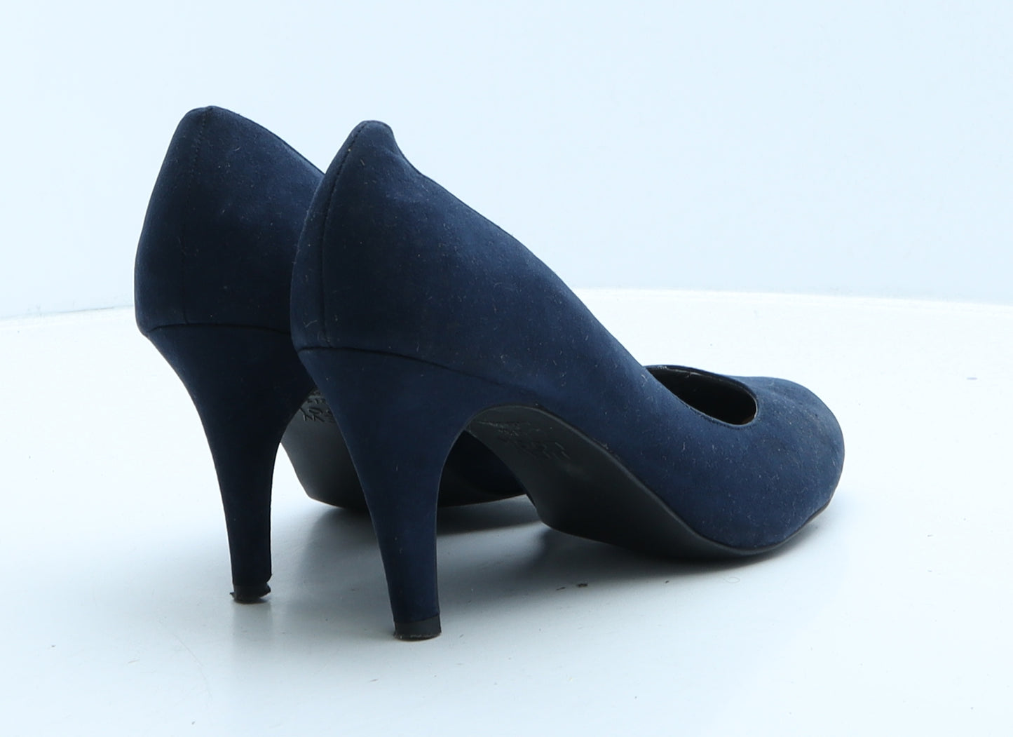 New Look Womens Blue Suede Court Heel UK 6 39