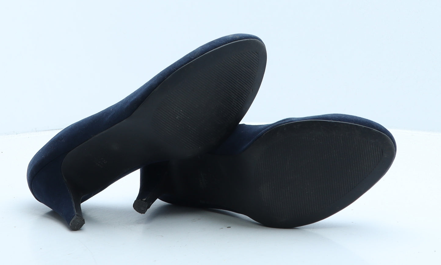 New Look Womens Blue Suede Court Heel UK 6 39
