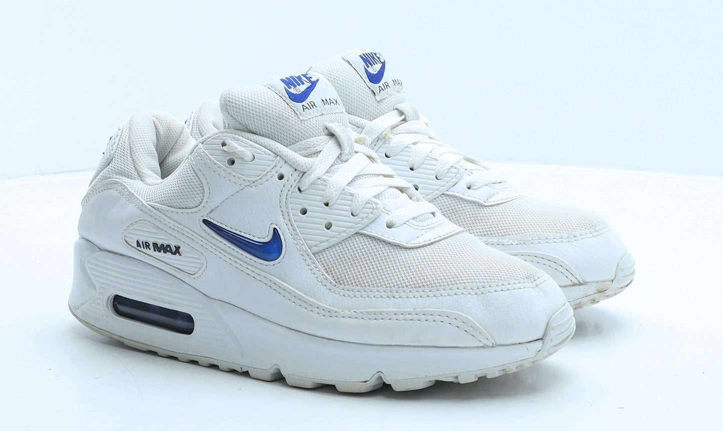 Nike Womens White Leather Trainer UK 6.5 40.5 - Nike Air Max