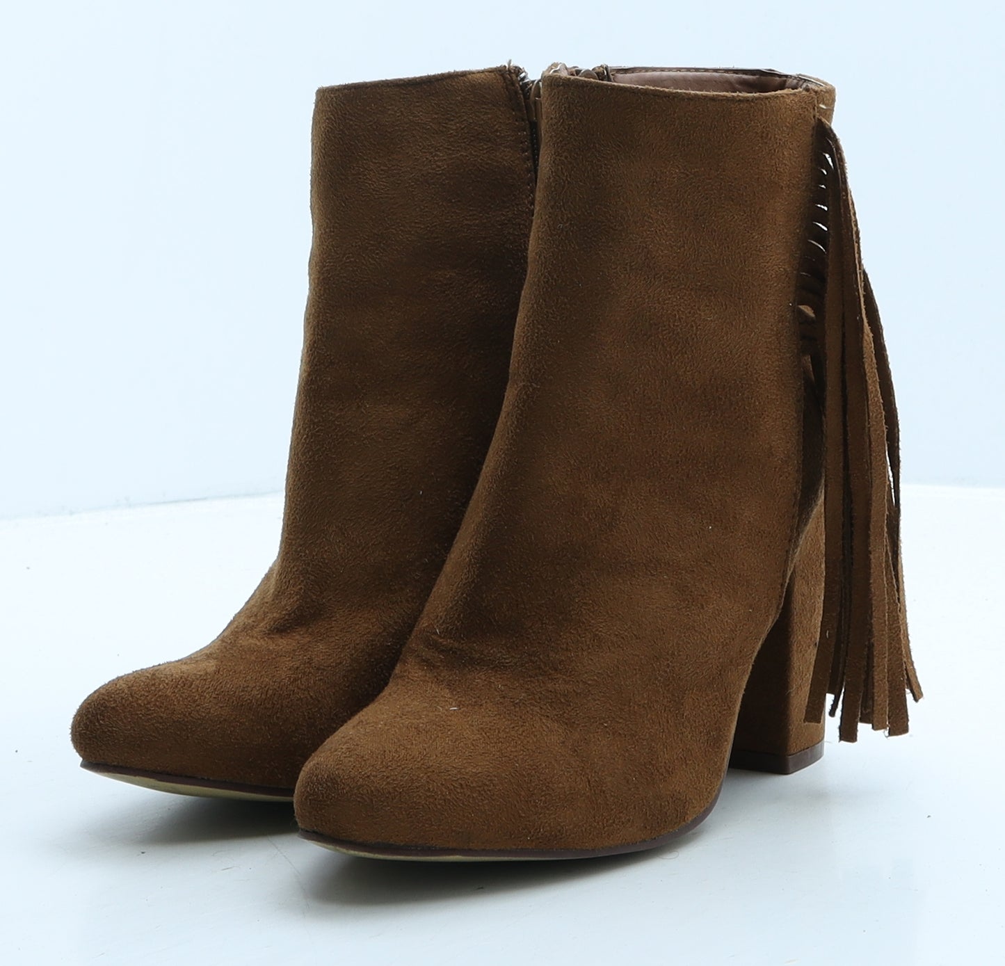 Atmosphere Womens Brown Suede Bootie Boot UK 4 37