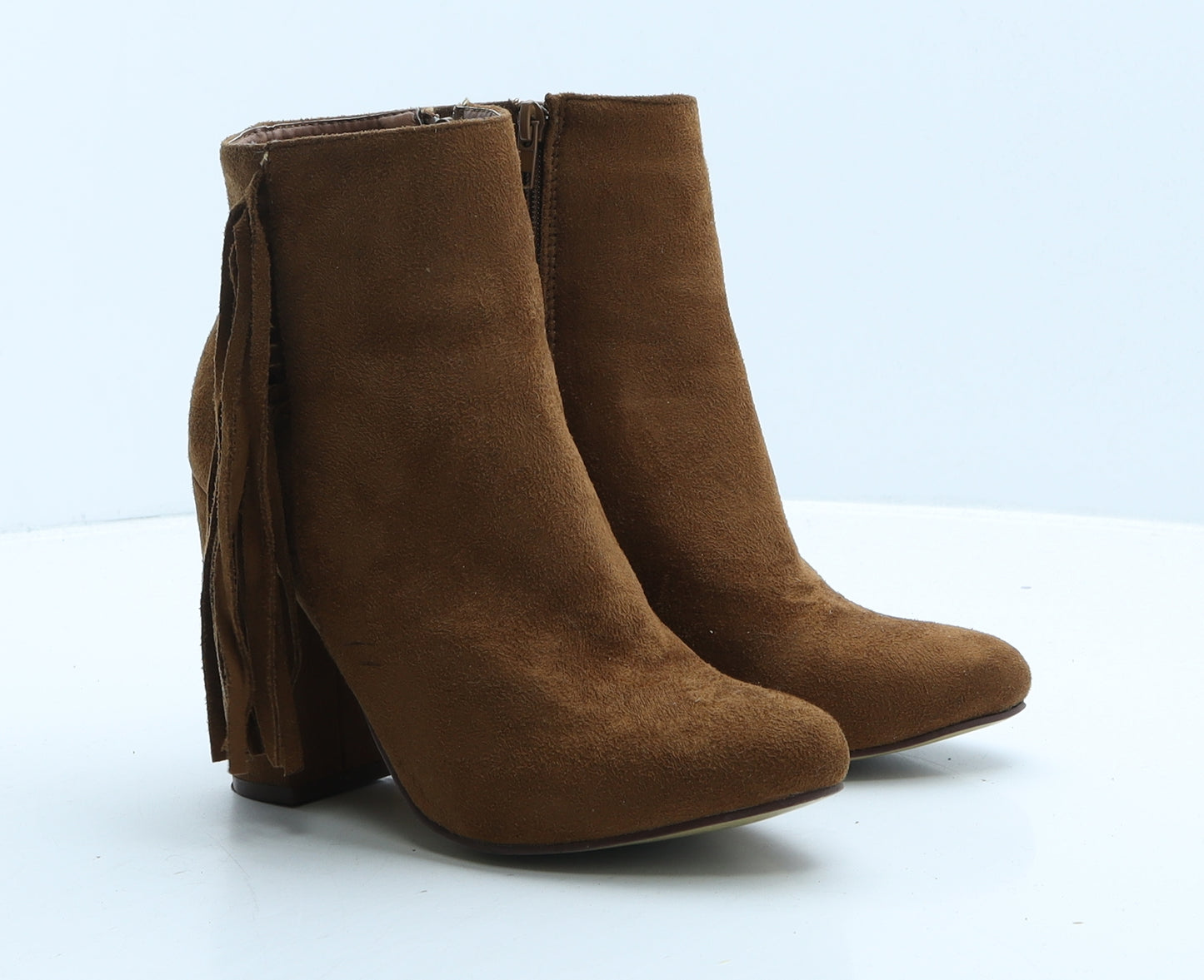 Atmosphere Womens Brown Suede Bootie Boot UK 4 37