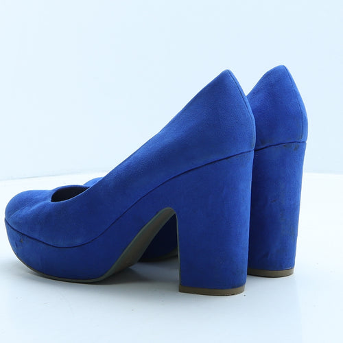 Atmosphere Womens Blue Suede Platform Heel UK 7 40